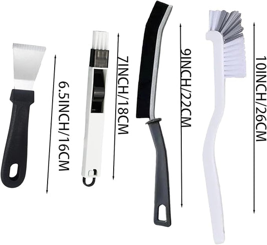 16 Pcs Crevice Cleaning Brush Set Multifunctional Hard Bristle Gap Cleaning Supplies Tool for Kitchen Window Track Grout Shower Cup Sink Corner Toilet Bathroom Cleaning Brushes Small Spaces