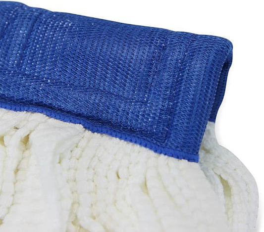 Arkwright Microfiber Tube Mop Head Replacement - Heavy Duty, Lint Free, Super Absorbent & Bleach-Safe, Janitorial Essential for Commercial & Industrial Floor Cleaning, 14 oz, White
