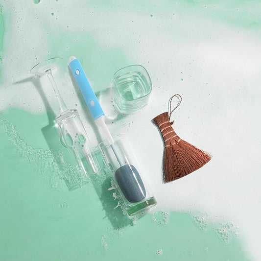 VICASKY Natural Fiber Pot Washing Brush with Hanging Lightweight Compact Household Scrub Tool for Dish Stain and Dirt Cleaning High-Grade Bristles Comfortable Grip