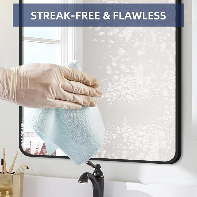 & PLUSH Microfiber Cleaning Cloth Roll - 100 Pack, Tear Away Microfiber Towels, 12" x 12", Reusable, Washable, Streak Free, Ultra Absorbent Dish Rags for Car, Home, Garage or Shop (Blue)