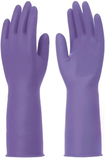 Rubber Gloves for Dishwashing & Household Odor-Free, Comfortable Fit, Reusable, Non-Slip Made in Korea (5 Pairs)