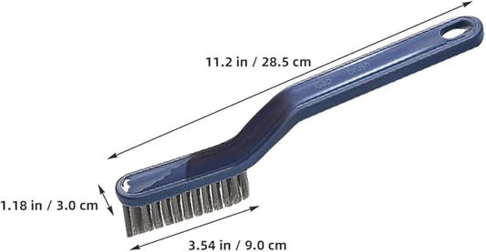 ERINGOGO Crevice Cleaning Brush Set 2pcs Stiff Bristles Long Handle Scrub Brush for Bathroom Floor Wall Corners Window Track Household Cleaning Tools