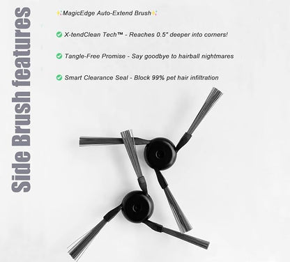 Dreame X50 Ultra Replacement Parts Accessories for Dreame X50 Ultra Complete L50 Ultra X50 Master L40s Pro Ultra MOVA V50 Mop Pads X6 Dust Bags X4; HEPA Filter X4; Main Brushes X2; Side Brushes X4