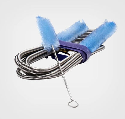 Cleaning Brush Set - Flexible Long and Short Brushes for Cleaning, Soft Bristles, for Tubes and Hard-to-Reach Places