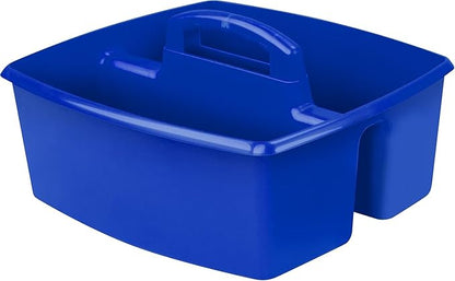 Storex 2-Compartment Large Caddy – Multipurpose Classroom Organizer with Handle, Assorted Colors, 6-Pack (00948E06C)
