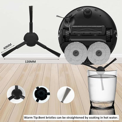Accessories for Dreame L10s Ultra Heat and Gen 2 ONLY X30 Ultra Mova E30 mops/Wipes X6; dust Bag X4; Filter HEPA X4; Main Brushes X2; Side Brushes X4 Spare Parts