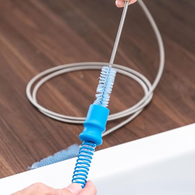 Cleaning Brush Set - Flexible Long and Short Brushes for Cleaning, Soft Bristles, for Tubes and Hard-to-Reach Places