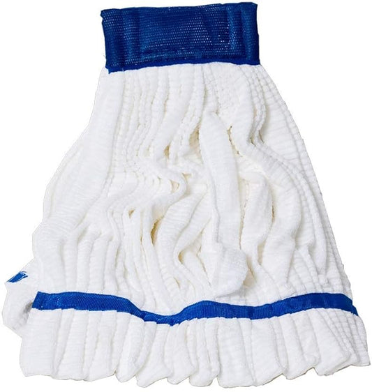 Arkwright Microfiber Tube Mop Head Replacement - Heavy Duty, Lint Free, Super Absorbent & Bleach-Safe, Janitorial Essential for Commercial & Industrial Floor Cleaning, 14 oz, White