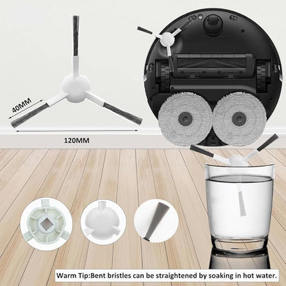 Accessories for Dreame L10s Pro Ultra, L10 Prime L10s Pro Gen 2 L10s Plus Wiping Pads X6 ; Filters X4 ; Main Brushes X2 ;Side Brushes X4 Spare Parts