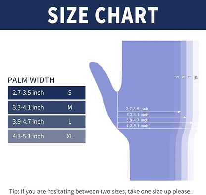 FINITEX Ice Blue Nitrile Exam Gloves - Powder-free, 1000 PCS Medical & Home Cleaning Gloves