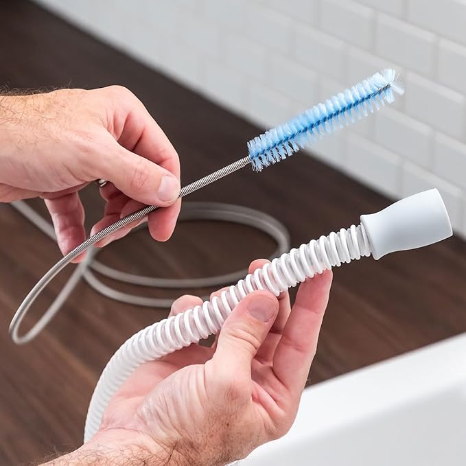 Cleaning Brush Set - Flexible Long and Short Brushes for Cleaning, Soft Bristles, for Tubes and Hard-to-Reach Places