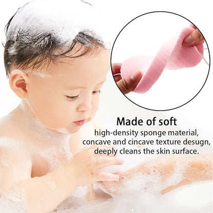 4PCS Magic Exfoliating Bath Sponge Set, 3D Super Soft Body Scrubber, Reusable Exfoliating Shower Sponge for Dead Skin Removal, Suitable for All Skin Types (4 Colors)