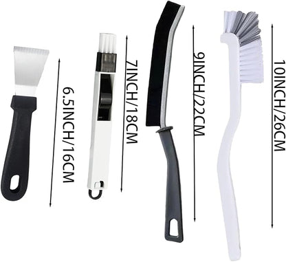 16 Pcs Crevice Cleaning Brush Set Multifunctional Hard Bristle Gap Cleaning Supplies Tool for Kitchen Window Track Grout Shower Cup Sink Corner Toilet Bathroom Cleaning Brushes Small Spaces