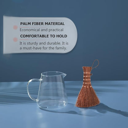 VICASKY Natural Fiber Pot Washing Brush with Hanging Lightweight Compact Household Scrub Tool for Dish Stain and Dirt Cleaning High-Grade Bristles Comfortable Grip