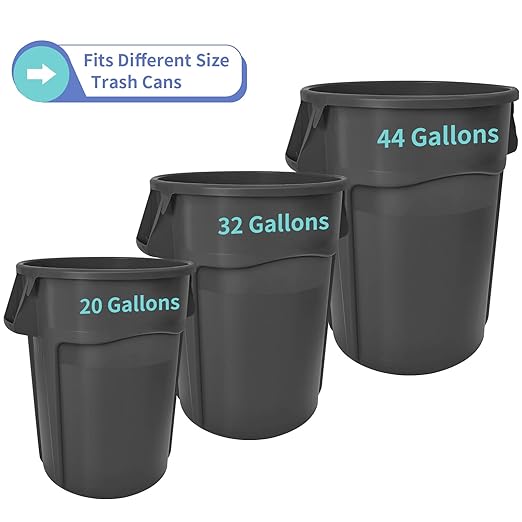 MOLIGOU Trash Can Caddy Bag, 12 Pockets Garbage Can Caddy Organizer Bag for Cleaning Tools and Supplies, Fits 20-44 Gallon Can (Black)