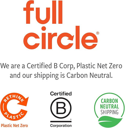 Full Circle Be Tenacious Bamboo Dish Brush Set – Sustainable Cleaning Tools for Cast Iron, Dishes, Pots, Pans – Includes Be Good & Tenacious C Brushes, Tough Bristles – Pack of 2