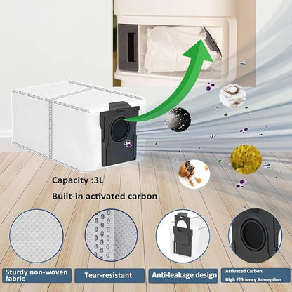 Accessories for Dreame L10s Ultra Heat and Gen 2 ONLY X30 Ultra Mova E30 mops/Wipes X6; dust Bag X4; Filter HEPA X4; Main Brushes X2; Side Brushes X4 Spare Parts