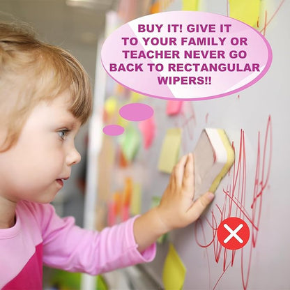 Tudomro 30 Pcs Magnetic Cleaning Cloth Dry Erasers Bulk for White Boards with Most Whiteboards Dry Eraser Reusable Microfiber Cloth Eraser, Home Office, 10'' x 10''(Black)