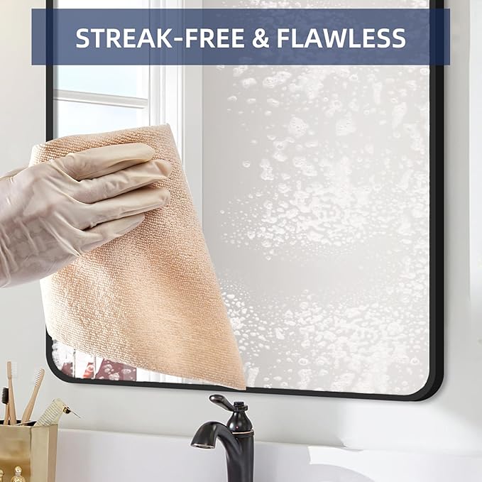 & PLUSH Microfiber Cleaning Cloth Roll - 85 Pack, Tear Away Microfiber Towels, 12" x 12", Reusable, Washable, Streak Free, Ultra Absorbent Dish Rags for Car, Home, Garage or Shop (Beige)