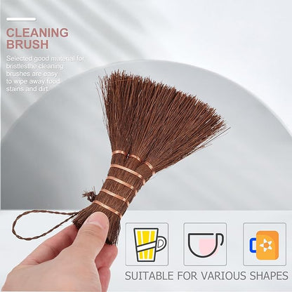 VICASKY Natural Fiber Pot Washing Brush with Hanging Lightweight Compact Household Scrub Tool for Dish Stain and Dirt Cleaning High-Grade Bristles Comfortable Grip