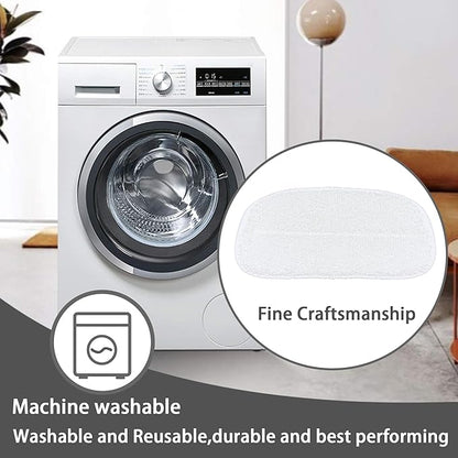 Reusable Steam Mop Pads Set, 5 Pack Steam Mop Pads & 5 Universal Microfiber Cloths, Compatible with KGHKGH, Sprobil, Rvwsx Steam Mops or Cleaners, Washable Replacement Pads for Floor Cleaning