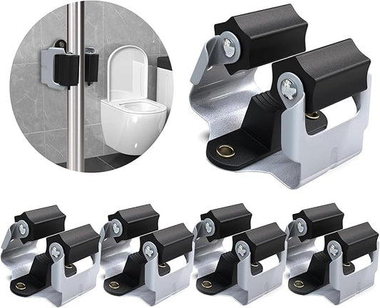 3-H 4 Pack Mop and Broom Holder Big Size Hanging 1 KG Extra,Broom Holder Wall Mount for Hanging and Organizing Shove Rake Yard Tools in Shed Kitchen Laundry Room Bathroom Garden(black