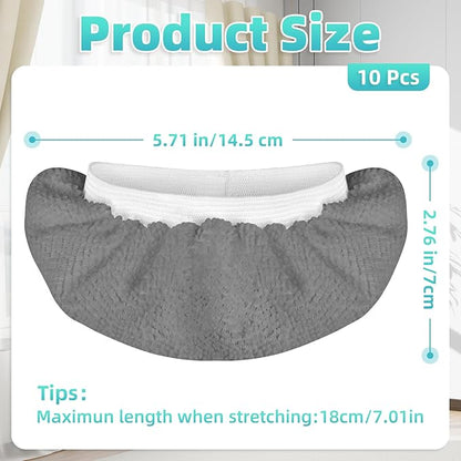 10 Pack Microfiber Cloth for Handheld Steam Shot, Steam Cleaner Accessories, Reusable Washable Steam Mop Pads Compatible with Most of Handheld Steam Shot/Cleaners （Grey）