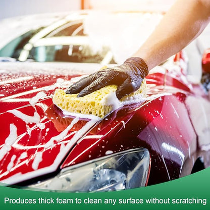 12-Pack Kitchen Sponges, Condense Eco Cellulose Non-Scratch Scrub Heavy Sponge for Kitchen/Household/Bathroom, Clean Tough Messes Dish Scrubber [Purple]