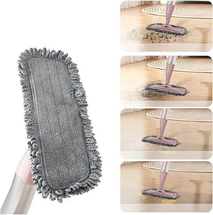 Microfiber Spray Mop 6pcs Replacement Pads，Compatible for Floor Cleaning Mops Heads Washable Reusable Flat Refills