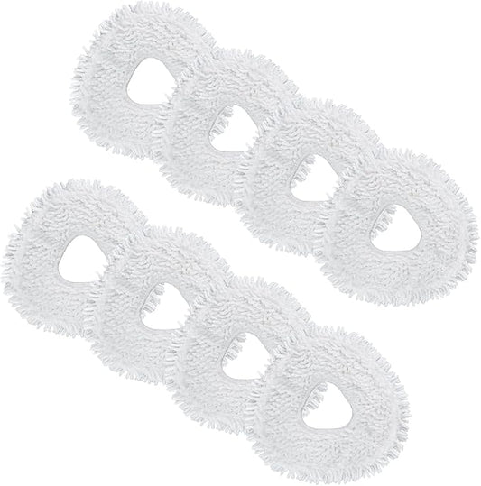 8 Pcs Z10 Mop Pads Compatible with Narwal Freo Pro/Z10 Ultra/X10 Pro/X Ultra/Z Ultra/J3/J4 Robot Vacuum Cleaner, Microfiber Washable Reusable Mopping Pads White