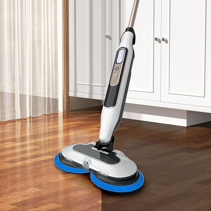 S7000 Replacement Steam Mop Pads for Shark S7001 S8201 S7000AMZ S8001 S7000 S7001TGT S7005 S7020 steam and Scrub mop Frosted Pad with Serrated Locator Ring（6Pack） (Blue)