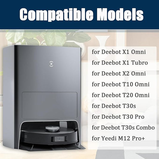 8 Pack Replacement Mop Pads Compatible With Ecovacs Deebot X1 Omni X1 Turbo T10 Omni T20 Omni T30s Series Robot Vacuum, X2 Omni Mopping Pads Accessory Cleaning Pad Parts