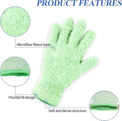 Microfiber Gloves,Microfiber Dusting Gloves for Plants and House Cleaning, Reusable Cleaning Gloves
