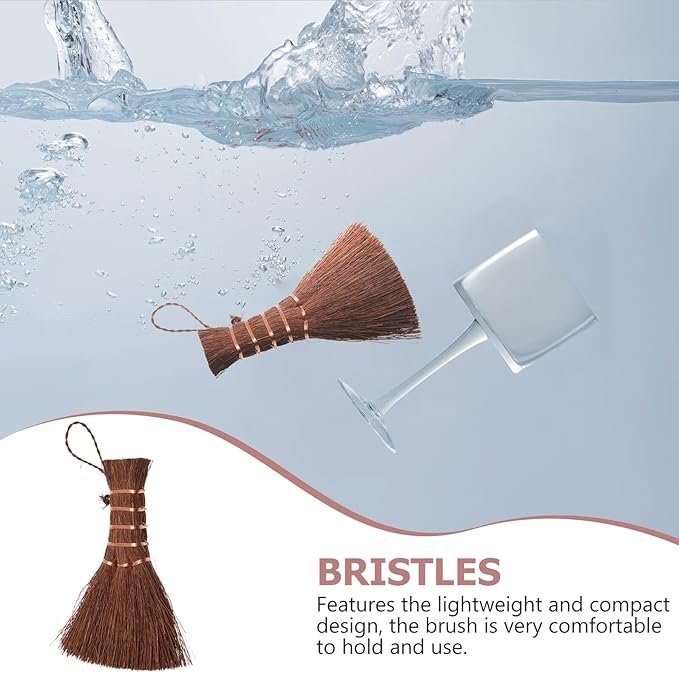 VICASKY Natural Fiber Pot Washing Brush with Hanging Lightweight Compact Household Scrub Tool for Dish Stain and Dirt Cleaning High-Grade Bristles Comfortable Grip