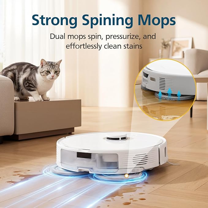 10 Pack Mop Pads for Roborock Qrevo S5V, QV 35A 35S, Saros 10R, Curvx, Curv S5X, Edge S5A, Master, Slim, Q Revo S/Pro/Plus/MaxV Robot Vacuum Cleaner, Mop Pad Replacement Accessories