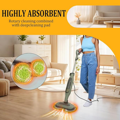 S7000 Replacement Steam Mop Pads for Shark S7001 S8201 S7000AMZ S8001 S7000 S7001TGT S7005 S7020 steam and Scrub mop Frosted Pad with Serrated Locator Ring（6Pack） (2green2gray2blue)