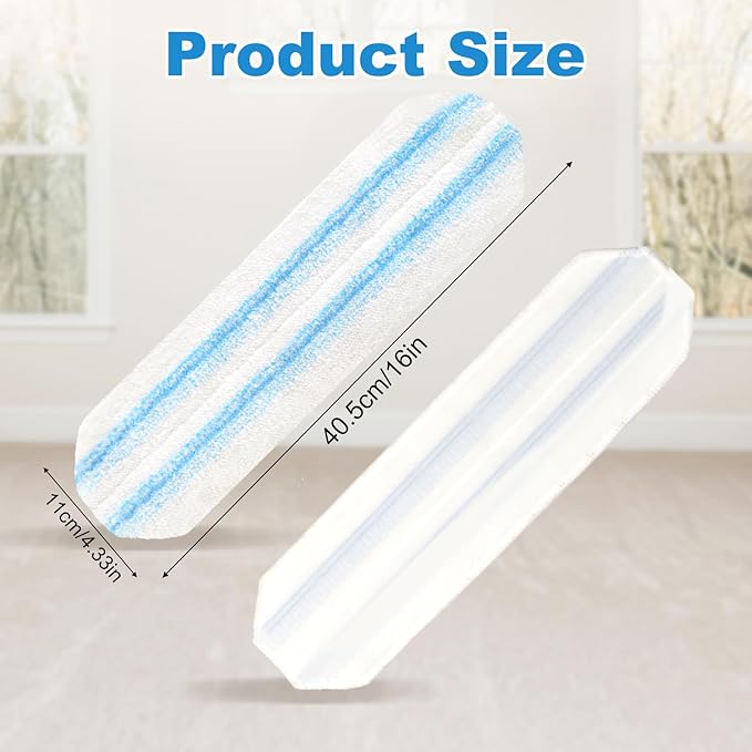 3PCS Replacement Mop Pads for O-Cedar H2prO Flat Mop System, ,Microfiber Mop Pad Easy Clean For All Hard Floors,Reusable & Machine Washable