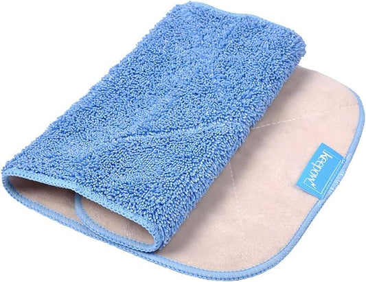 KEEPOW Microfiber Mop Refills Compatible with MR.SIGA Professional Microfiber Mop, 5 Pack Reusable Flat Mop Refills for Hardwood, Laminate, Tile Floor Cleaning, Size: 44cm X 24cm