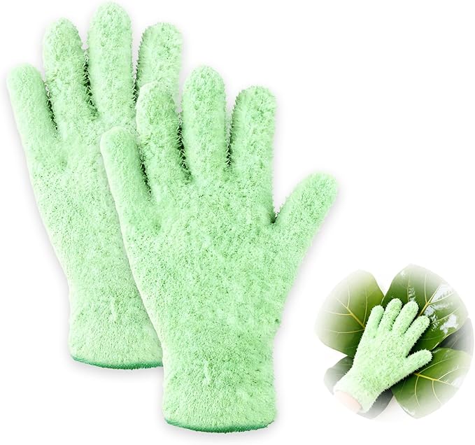 Microfiber Gloves,Microfiber Dusting Gloves for Plants and House Cleaning, Reusable Cleaning Gloves
