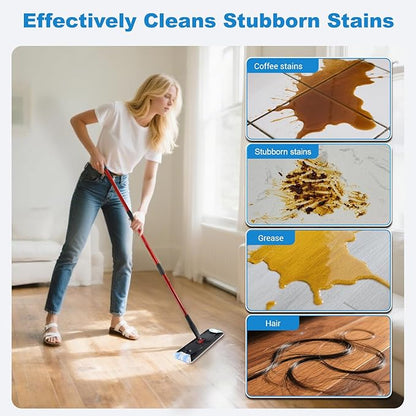 3PCS Replacement Mop Pads for O-Cedar H2prO Flat Mop System, ,Microfiber Mop Pad Easy Clean For All Hard Floors,Reusable & Machine Washable