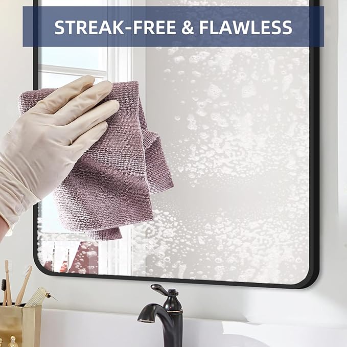 & PLUSH Microfiber Cleaning Cloth Roll - 100 Pack, Tear Away Microfiber Towels, 12" x 12", Reusable, Washable, Streak Free, Ultra Absorbent Dish Rags for Car, Home, Garage or Shop (Grey)