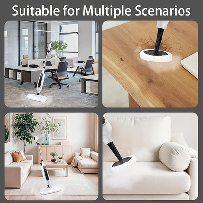 Reusable Steam Mop Pads Set, 6 Pack Steam Mop Pads & 2 Universal Microfiber Cloths, Compatible with KGHKGH, Sprobil, Rvwsx Steam Mops or Cleaners, Washable Replacement Pads for Floor Cleaning