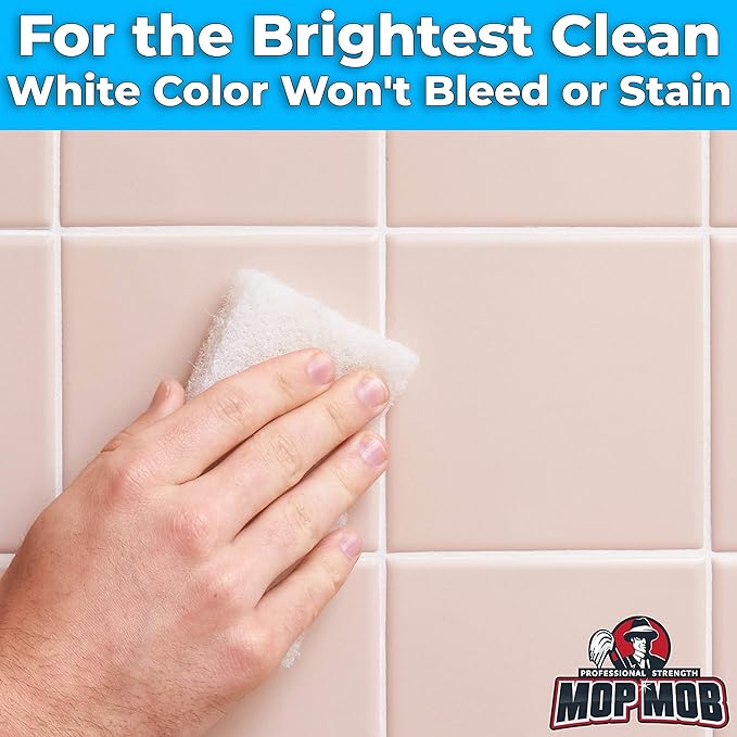 Non-Scratch, Super Long-Lasting Scrubbing Pad 5 pk, 10x4.5in. Best Reusable Multipurpose Scouring Sponge for Home Surfaces. Perfect Pro Grade Multi-Surface Scrubber Pads for Light-Duty Indoor Cleaning