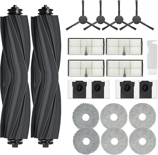 Accessories for Dreame L10s Ultra Heat and Gen 2 ONLY X30 Ultra Mova E30 mops/Wipes X6; dust Bag X4; Filter HEPA X4; Main Brushes X2; Side Brushes X4 Spare Parts