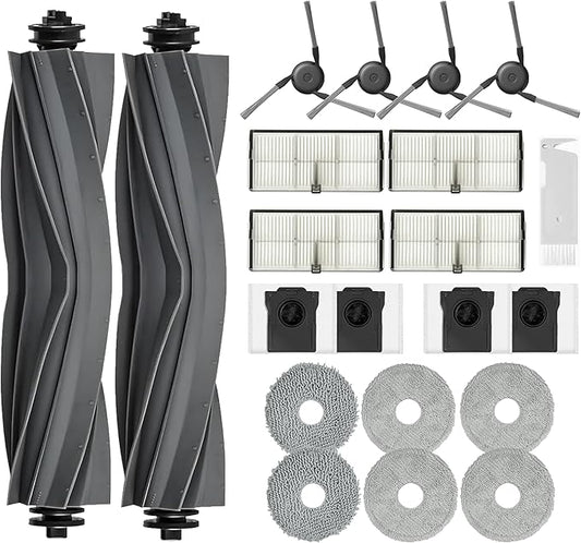 Replacement Parts Accessories for Dreame X40 Ultra Complete L40 Ultra AE/CE X40 Master MOVA P10 Pro P50 Pro Ultra Mop Pads X6; Dust Bag X4; Filter HEPA X4; Main Brushes X2; Side Brushes X4