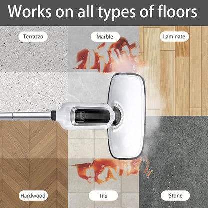 Reusable Steam Mop Pads Set, 5 Pack Steam Mop Pads & 5 Universal Microfiber Cloths, Compatible with KGHKGH, Sprobil, Rvwsx Steam Mops or Cleaners, Washable Replacement Pads for Floor Cleaning