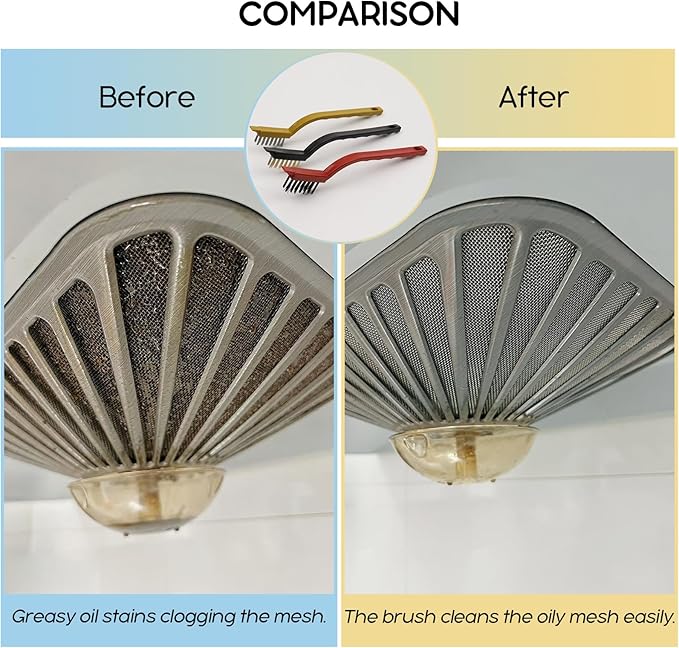 9 Pack Crevice Cleaning Brush Set, Hard Bristle Detail Brush Set for Deep Cleaning Kitchen, Bathroom, Grout, Sink, Bottle, Blender, Corners, Tight Spaces