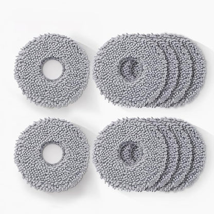 10 Pack Mop Pads for Roborock Qrevo S5V, QV 35A 35S, Saros 10R, Curvx, Curv S5X, Edge S5A, Master, Slim, Q Revo S/Pro/Plus/MaxV Robot Vacuum Cleaner, Mop Pad Replacement Accessories