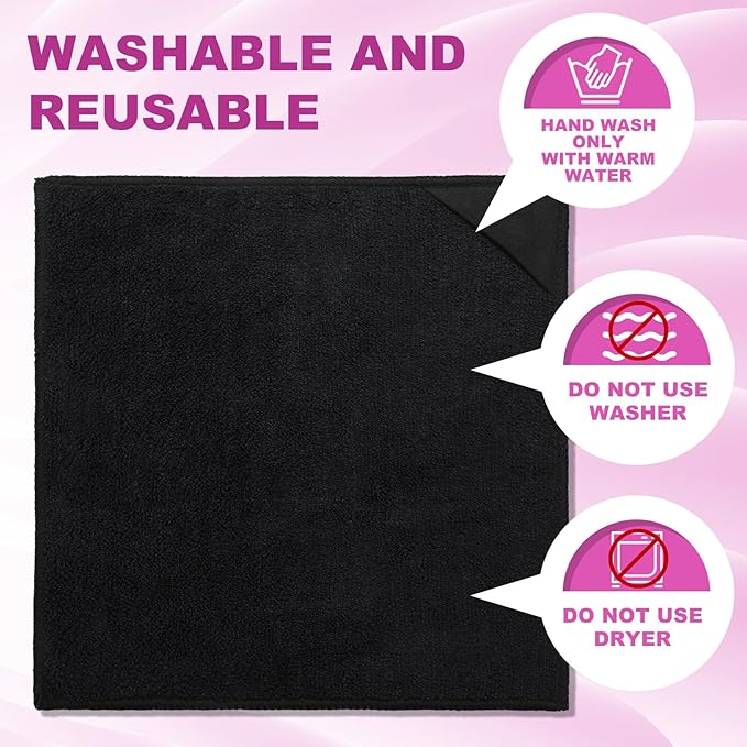Tudomro 30 Pcs Magnetic Cleaning Cloth Dry Erasers Bulk for White Boards with Most Whiteboards Dry Eraser Reusable Microfiber Cloth Eraser, Home Office, 10'' x 10''(Black, Gray,Blue)
