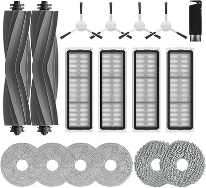 Accessories for Dreame L10s Pro Ultra, L10 Prime L10s Pro Gen 2 L10s Plus Wiping Pads X6 ; Filters X4 ; Main Brushes X2 ;Side Brushes X4 Spare Parts